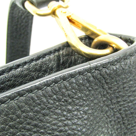PRADA Black Leather Shoulder Bag - Picture 6 of 13